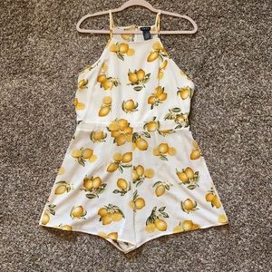 Lemon Print Romper